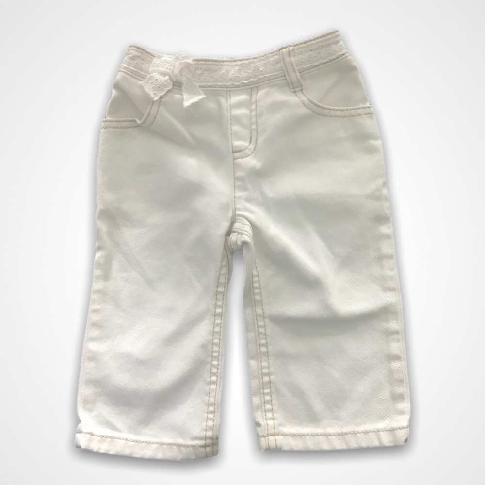 4/$20🥳 Gymboree White Straight  Leg Jeans